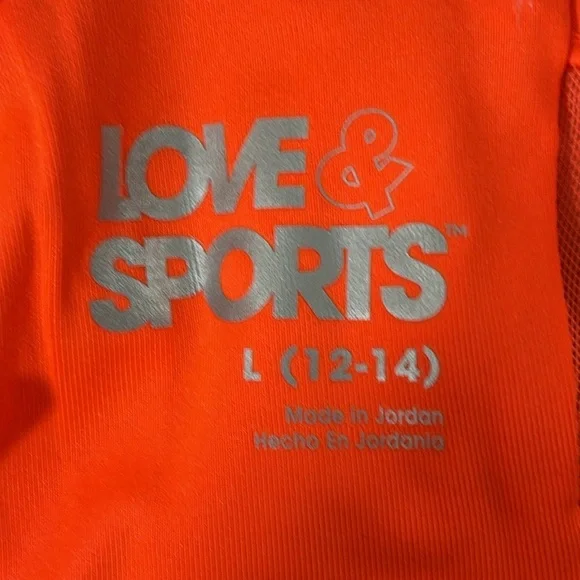 Love & Sports Women’s Logo Patch Sports Bra Size Large 12-14 NEW - Picture 8 of 15